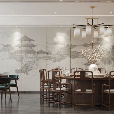 新中式餐厅包厢