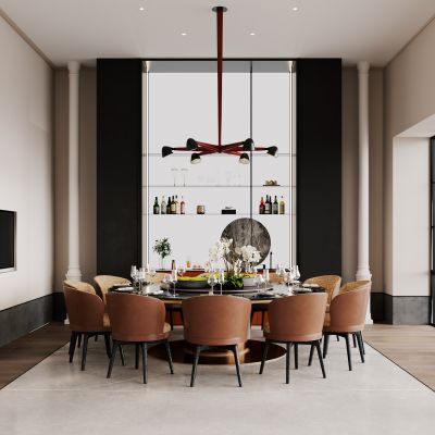 侘寂，中古 ，现代，餐饮，包厢