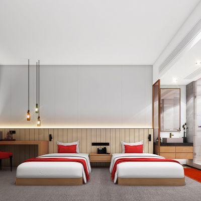 侘寂风酒店客房，废土风酒店客房，低成本酒店客房，特色主题酒店客房