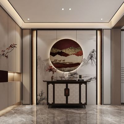 新中式玄关 过道