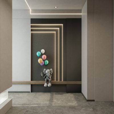 意式简约斯卡帕结构玄关