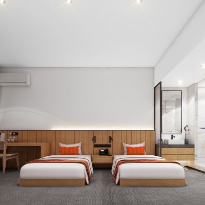 侘寂风酒店客房，废土风酒店客房，低成本酒店客房，特色酒店客房，民宿招待所