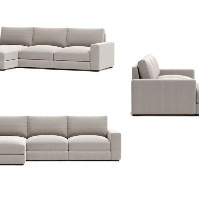 现代简约多人沙发