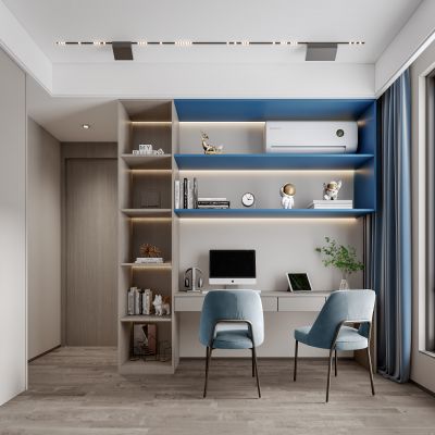 现代男孩儿童房