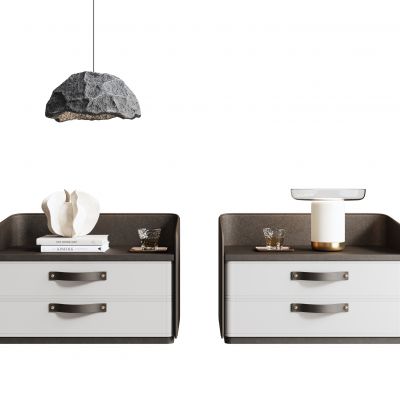 现代床头柜组合