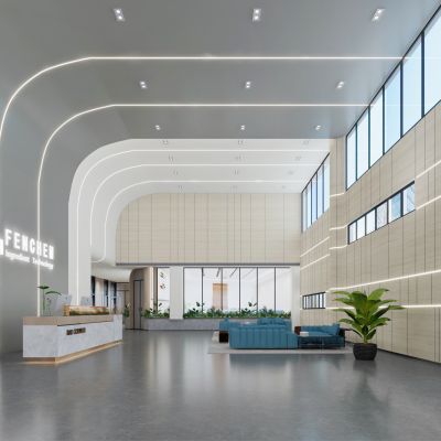 现代工装接待大厅