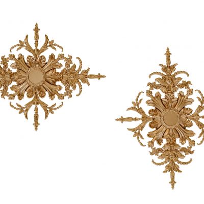 欧式简约雕花3D模型