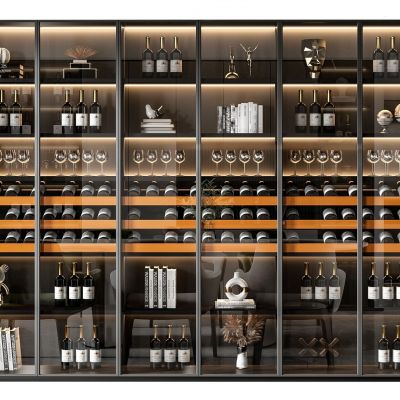 现代酒柜 红酒阵列柜