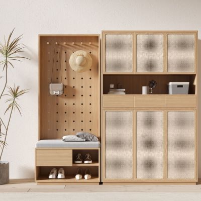 侘寂鞋柜 换鞋凳