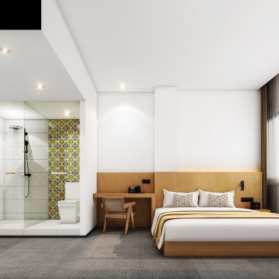 侘寂风酒店客房，废土风酒店客房，低成本酒店客房，特色酒店客房，民宿招待所