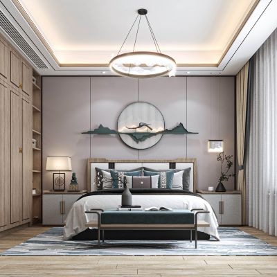 新中式卧室