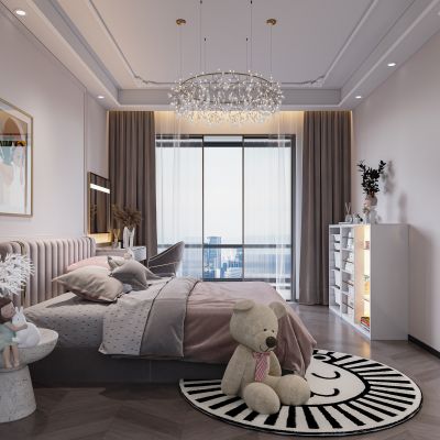 现代儿童房女儿房