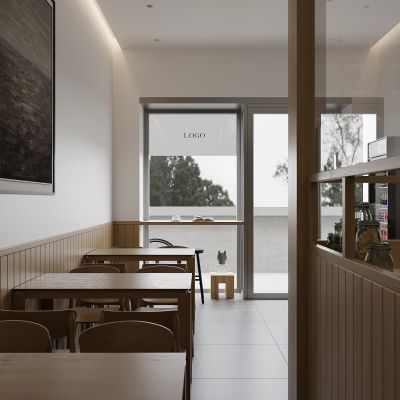 现代简约快餐面馆门头