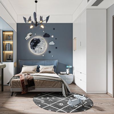 现代儿童男孩房