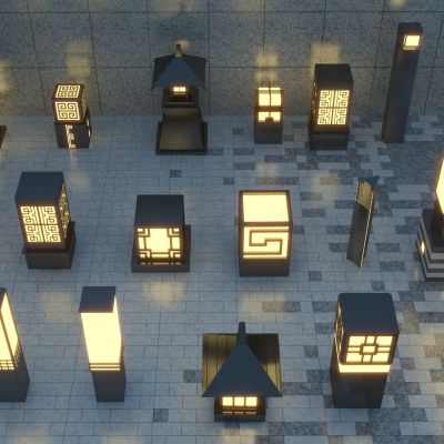 现代景观草坪灯 地灯 庭院灯