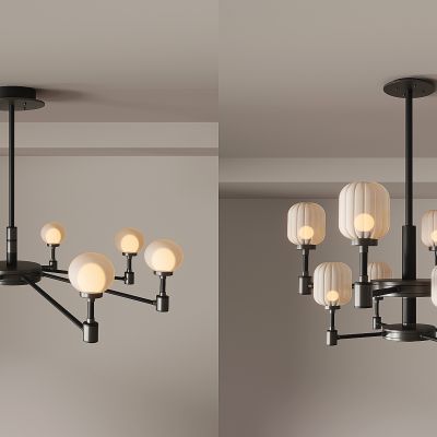 吊灯组合 多头吊灯 现代简约 餐厅吊灯 个性灯具 吧台吊灯