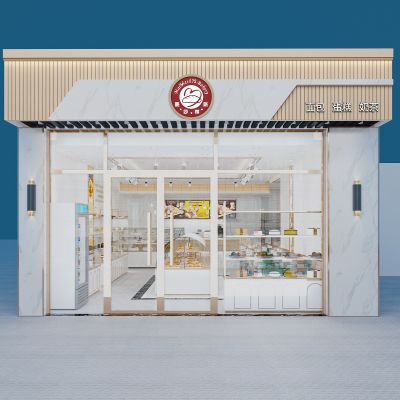 现代甜品面包店