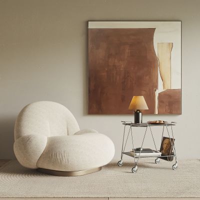 GUBI侘寂风单人沙发