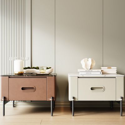 现代床头柜组合