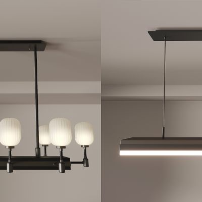 吊灯组合 单头吊灯 现代简约 餐厅吊灯 个性灯具 吧台吊灯