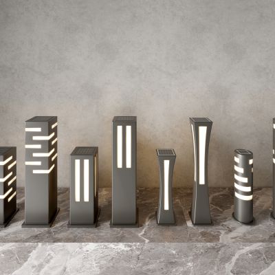 现代景观灯 现代户外灯 草坪灯 草地路灯 花园室外落地灯 庭院灯3D模型