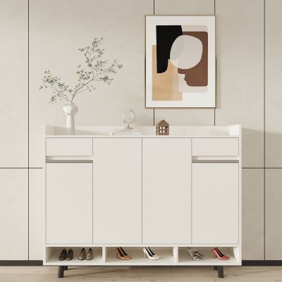 奶油风鞋柜 玄关柜