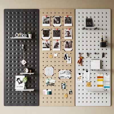 现代洞洞板墙饰挂件 穿孔板 置物架