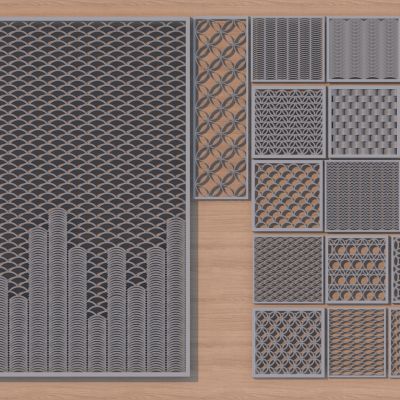 新中式瓦片拼花