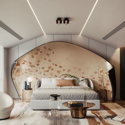 轻奢卧室主人房主卧