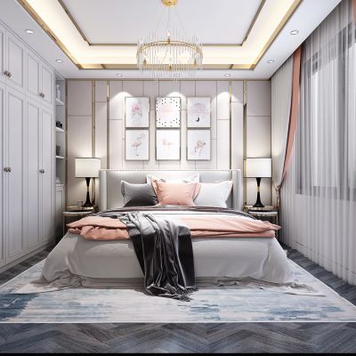 现代轻奢女孩房