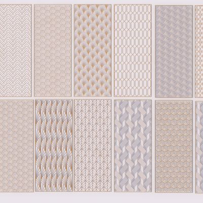 现代金属隔断3D模型