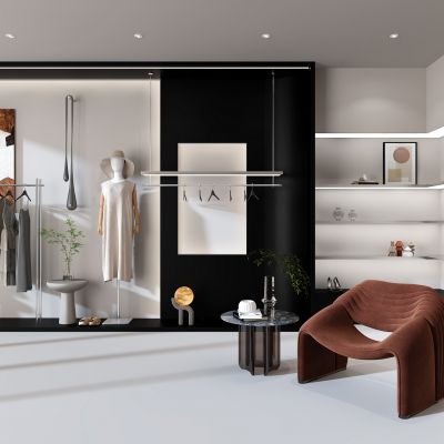 黑白高级感服装店