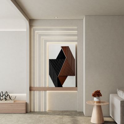 奶油诧寂风斯卡帕叠级玄关