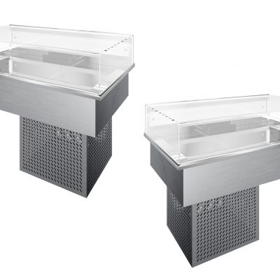 现代简约内嵌冰箱展示柜3D模型