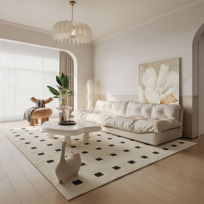 现代奶油风客餐厅