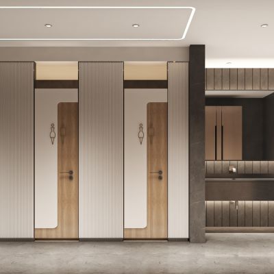 现代公共卫生间