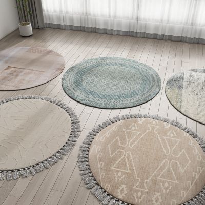 现代圆形地毯