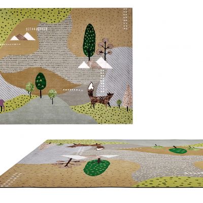 北欧简约儿童房地毯