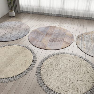 现代圆形地毯