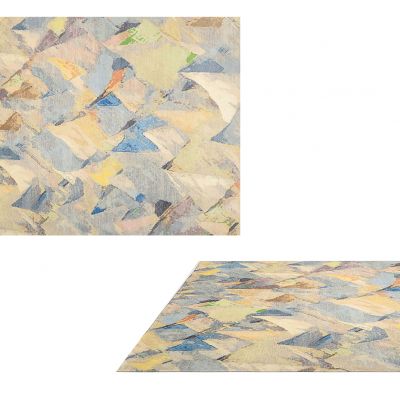 现代简约抽象地毯