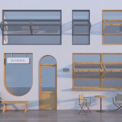 现代折叠窗 