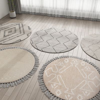 现代圆形地毯