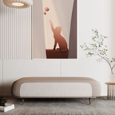 现代沙发凳换鞋凳