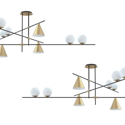 现代简约轻奢客厅吊灯