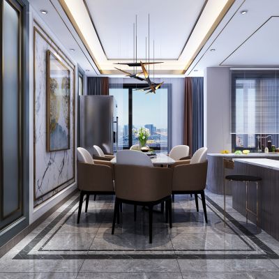现代轻奢客餐厅