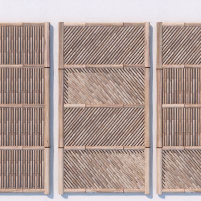 现代竹篱笆隔断 栅栏 庭院围栏