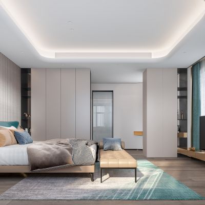 现代轻奢家居卧室