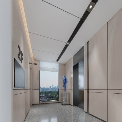 现代办公电梯厅