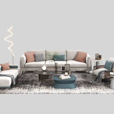 现代沙发茶几组合