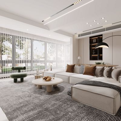 现代客厅，客厅